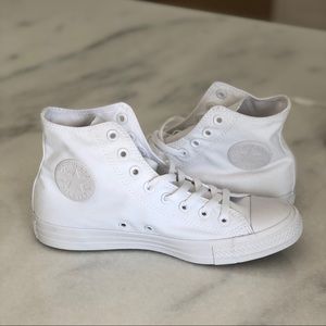 All white converse